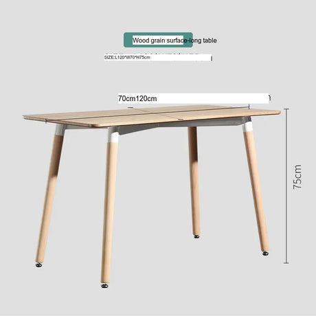 ABOUT WHITE Jisoo Elegant Solid Wood Reception Table from ABOUT WHITE