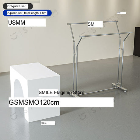 SM Henry Stainless Steel Clothing Hanger Stand from SM