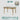 ABOUT WHITE Santiago Scandinavian Minimalist Glass Dining Table from ABOUT WHITE