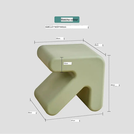 ABOUT WHITE Yamaguchi Charming Minimalist Plastic Stool from ABOUT WHITE