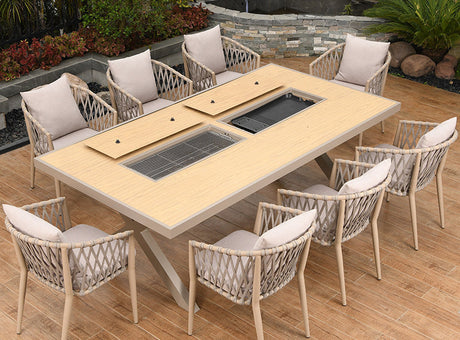 MOJIA Callista Aluminum Outdoor Lounge Chair for Modern Villas from MOJIA