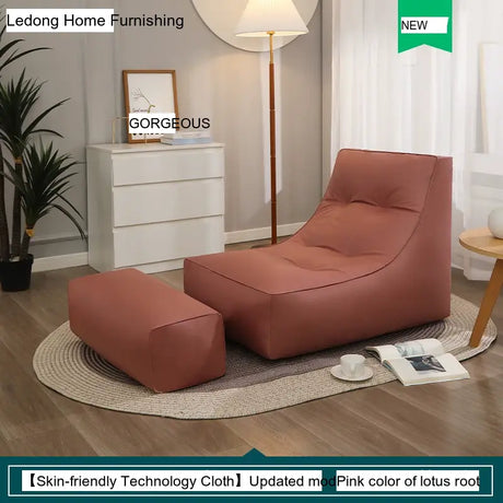 LEDONG Haruka Plush Adjustable Recliner Bean Bag Sofa from LEDONG