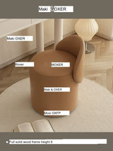 MOXER Elowen Luxurious Leather Makeup Stool from MOXER