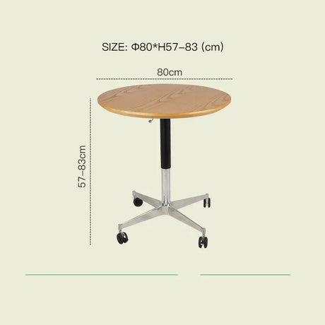 LAZYSPACE Zoey Solid Wood Lift Table from LAZYSPACE