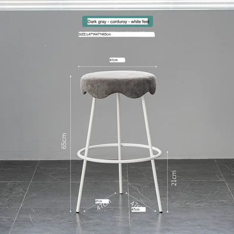 ABOUT WHITE Marcellus Elegant Luxury Bar Stool from ABOUT WHITE