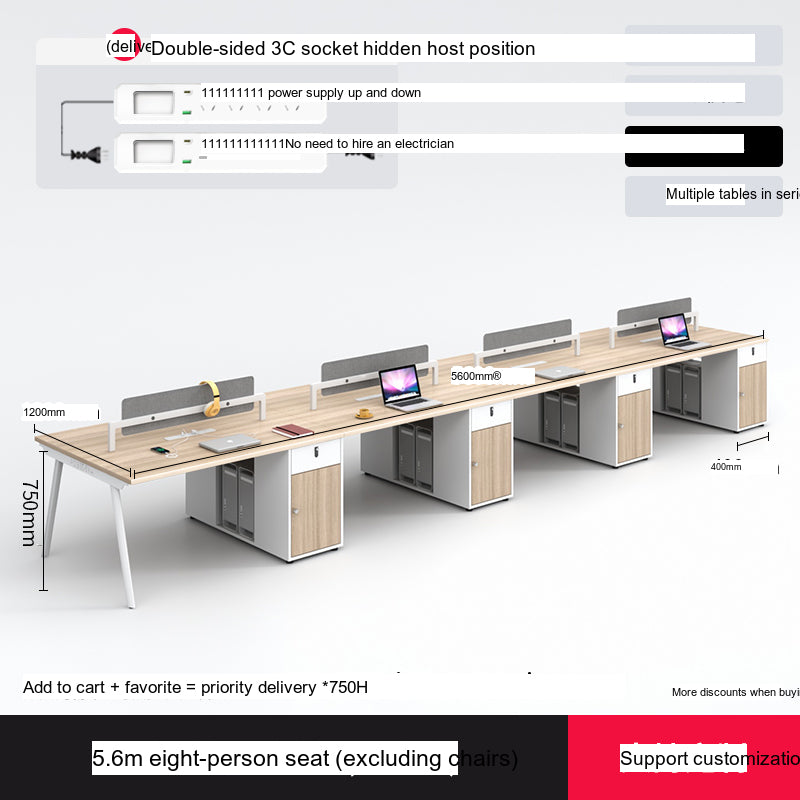 MUTINI Cortland Simple Modern Office Screen Desk Set from MUTINI