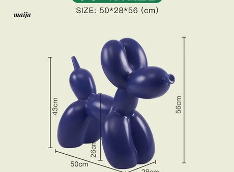 LAZYSPACE Violet Balloon Dog Stool from LAZYSPACE