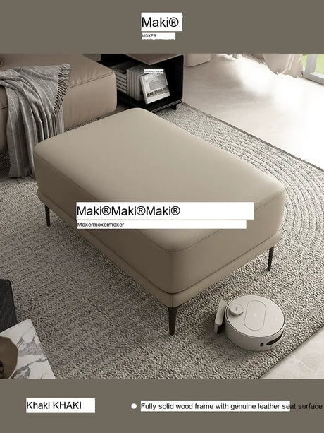 MOXER Juniper High-End Leather Footstool from MOXER