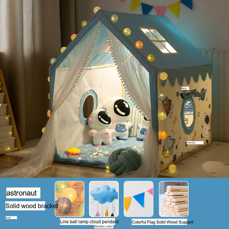 LITTLE DOVE Santiago Enchanted Indoor Castle Tent Playhouse from LITTLE DOVE