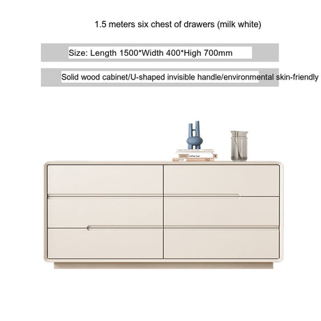 LINYUE Alaric Italian Solid Wood Eight-Drawer Storage Cabinet from LINYUE
