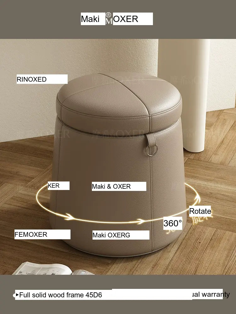 MOXER Lucinda Elegant Light Luxury Makeup Stool from MOXER