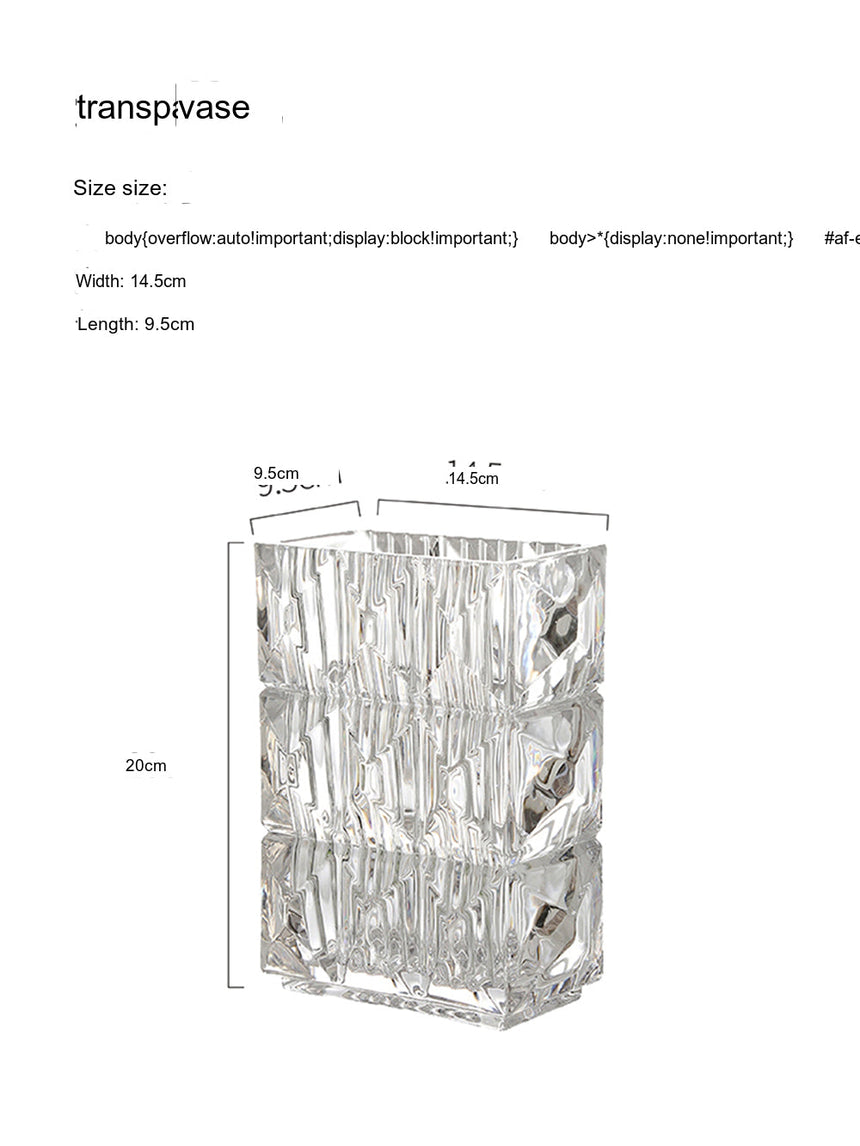 LIVETAI Athos Elegant Transparent Flowerpot Small Vase from LIVETAI