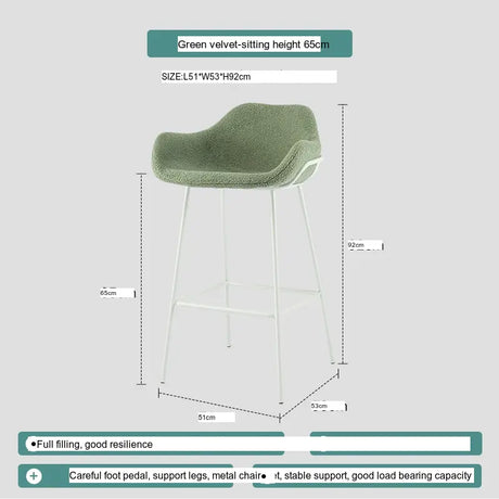 ABOUT WHITE Serephina Stylish Minimalist Bar Chair from ABOUT WHITE