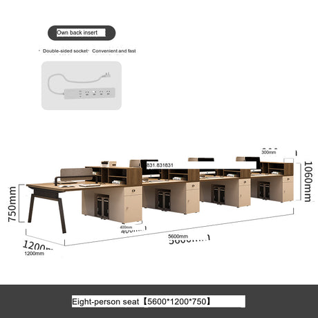 MUTINI LUCAS Sleek Modern Office Desk Set from MUTINI