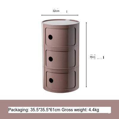 NIYE Aveline Minimalist Round Storage Side Table from NIYE