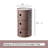 NIYE Aveline Minimalist Round Storage Side Table from NIYE