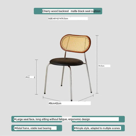 ABOUT WHITE Lisella Retro Chic Light Luxury Dining Chair from ABOUT WHITE