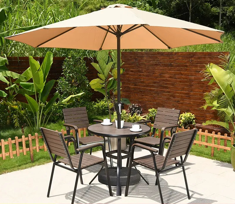MOJIA Florian Porcelain Pillar Garden Umbrella for Outdoor Lounging from MOJIA