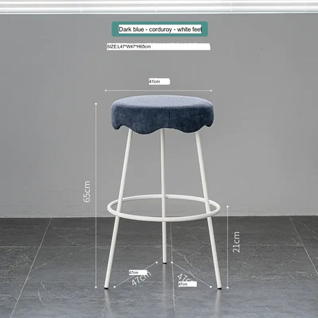 ABOUT WHITE Marcellus Elegant Luxury Bar Stool from ABOUT WHITE