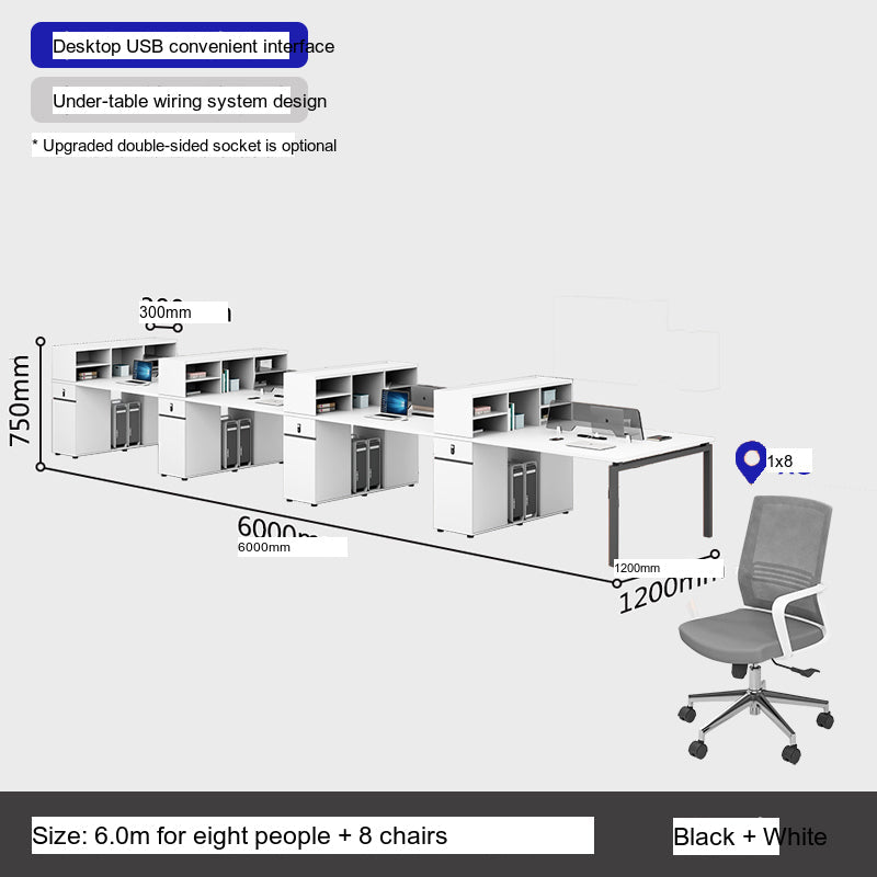 MUTINI Calypso Minimalist Ergonomic Office Desk Set from MUTINI