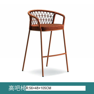 OMONO Marisol Stylish Rattan High Stool from OMONO
