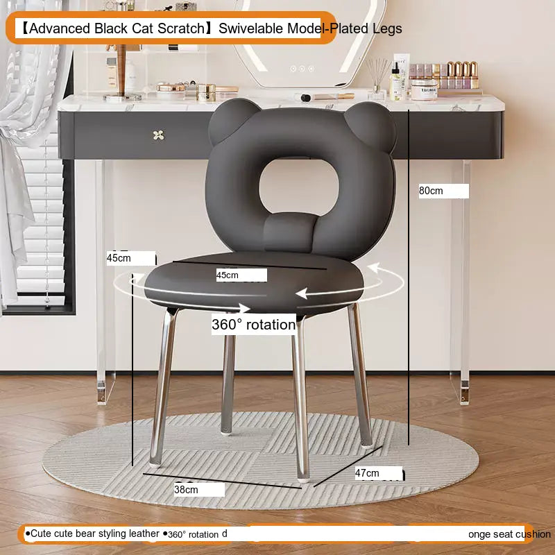 XIMIKA Adalyn Luxe Light Vanity Makeup Stool from XIMIKA