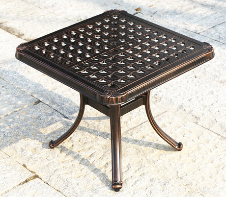 MOJIA Osiris Wrought Iron Outdoor Coffee Table for Timeless Charm from MOJIA