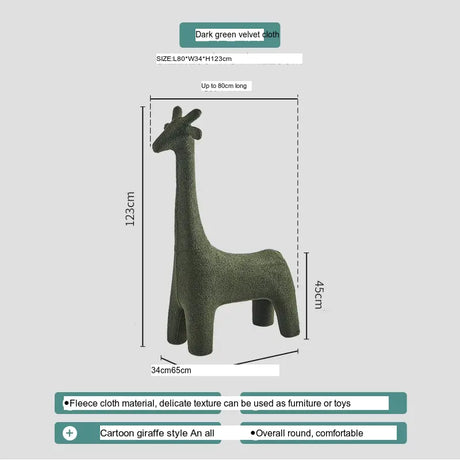 ABOUT WHITE Juniper Whimsical Giraffe Stool Decorative Home Ornament from ABOUT WHITE