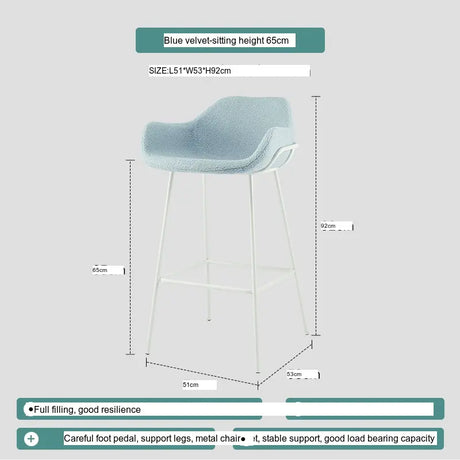 ABOUT WHITE Serephina Stylish Minimalist Bar Chair from ABOUT WHITE