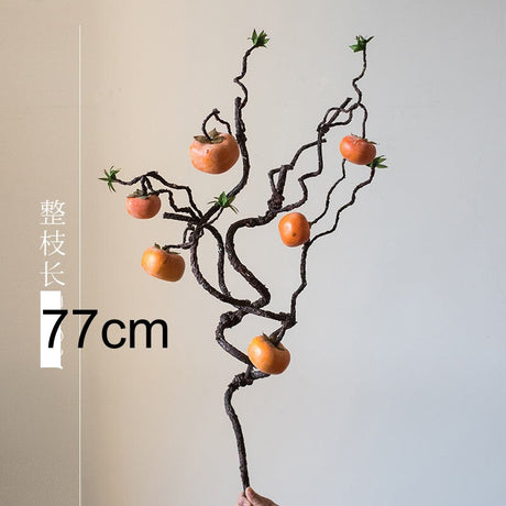 JUHAN Thalassa Lush Decorative Simulation Persimmon Branches from JUHAN