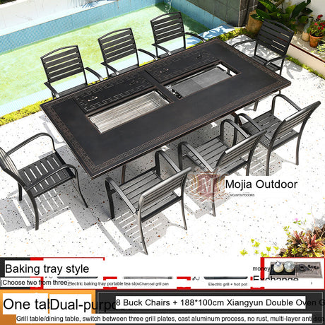 MOJIA Vesper Family-Size Electric BBQ & Hot Pot Table for Shared Dining from MOJIA