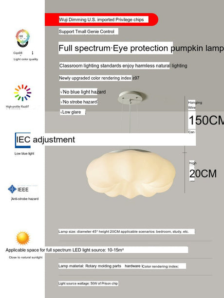YDZM Mariposa Enchanted Pumpkin Lantern Creative Ceiling Light from YDZM