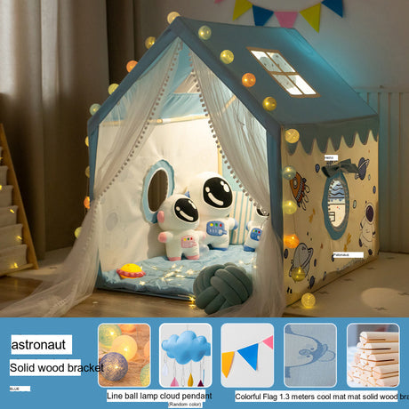 LITTLE DOVE Santiago Enchanted Indoor Castle Tent Playhouse from LITTLE DOVE