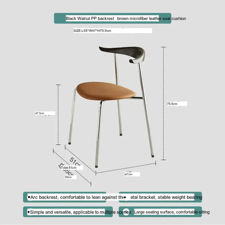 ABOUT WHITE Sapphira Elegant Retro Solid Wood Dining Chair from ABOUT WHITE