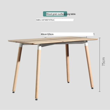 ABOUT WHITE Jisoo Elegant Solid Wood Reception Table from ABOUT WHITE