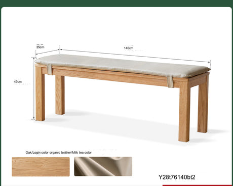 GENJI Hiroshi Minimalist Solid Wood Bench from GENJI