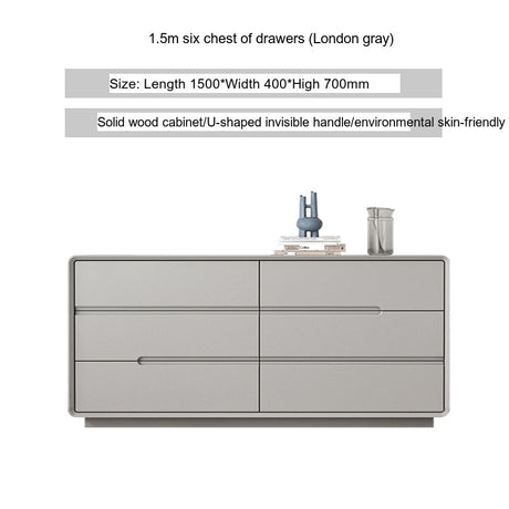 LINYUE Alaric Italian Solid Wood Eight-Drawer Storage Cabinet from LINYUE