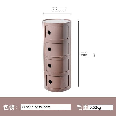 NIYE Aveline Minimalist Round Storage Side Table from NIYE