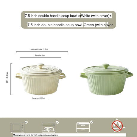 MOSE Striped Double-Ear Soup Bowl from MOSE
