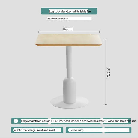 ABOUT WHITE Orenji Elegant Solid Wood Round Dining Table from ABOUT WHITE