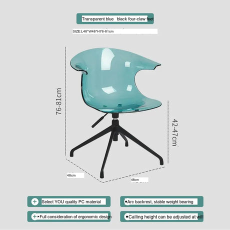 ABOUT WHITE Kiyoshi Elegant Adjustable Computer Chair from ABOUT WHITE