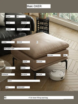 MOXER Kintsugi Elegant Luxury Leather Footstool from MOXER