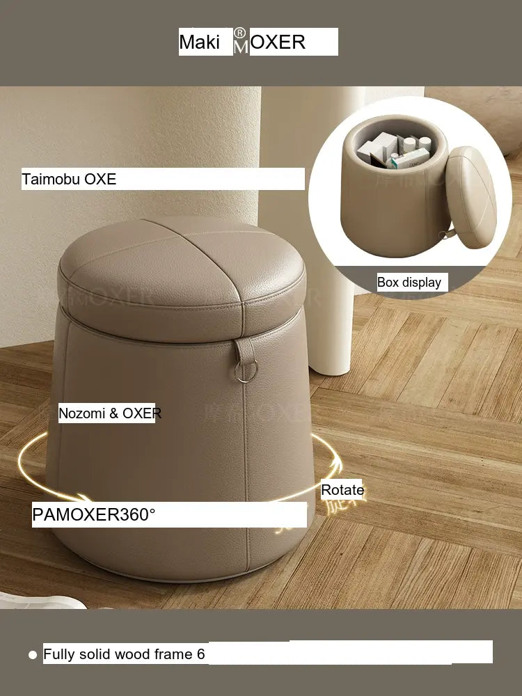 MOXER Lucinda Elegant Light Luxury Makeup Stool from MOXER