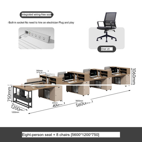 MUTINI Santiago Ergonomic Modern Desk Chair Set from MUTINI