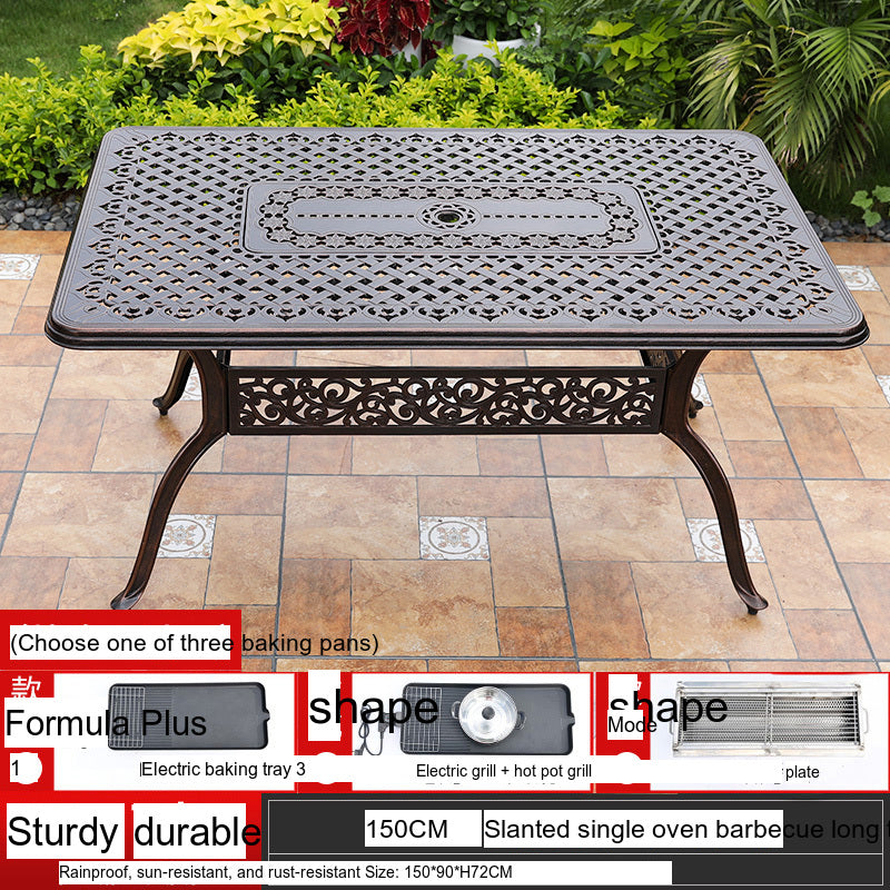 MOJIA Theron Multi-Functional Electric BBQ Table for Stylish Outdoors from MOJIA