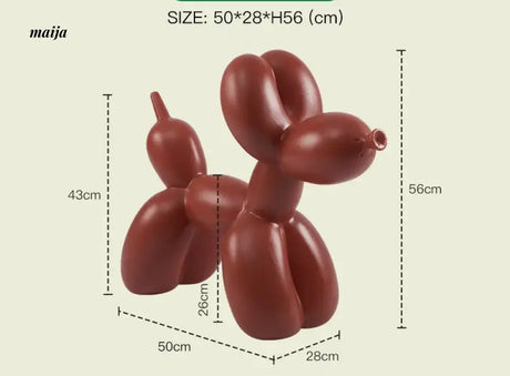LAZYSPACE Violet Balloon Dog Stool from LAZYSPACE