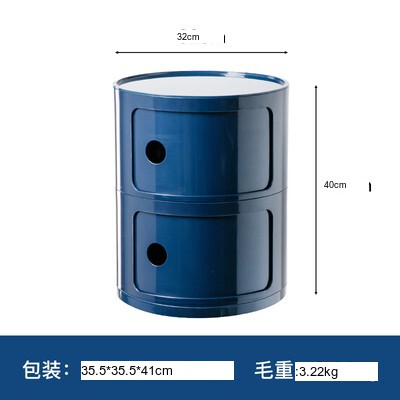 NIYE Aveline Minimalist Round Storage Side Table from NIYE