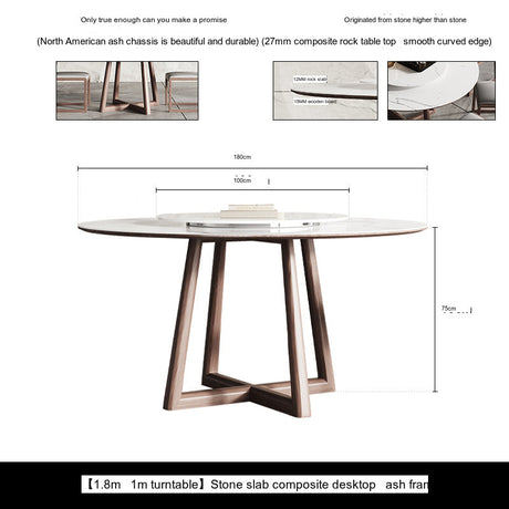 OROMA Cordoba Minimalist Solid Wood Dining Set from OROMA