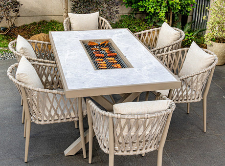 MOJIA Callista Aluminum Outdoor Lounge Chair for Modern Villas from MOJIA