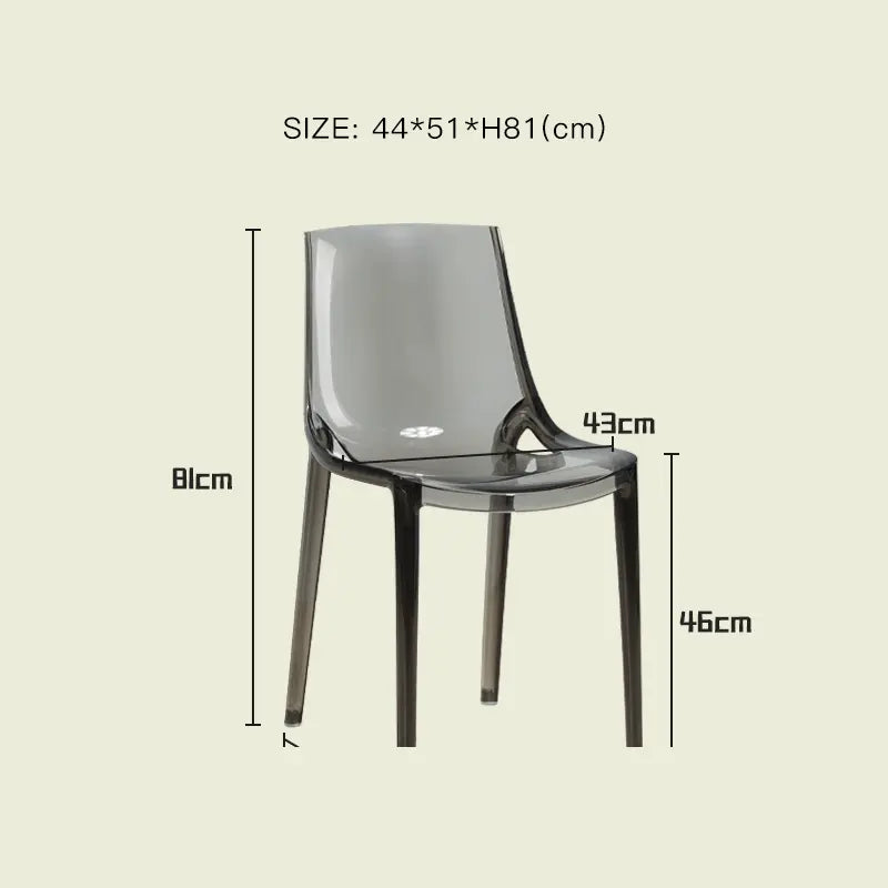 LAZYSPACE Leo Acrylic Coffee Chair from LAZYSPACE